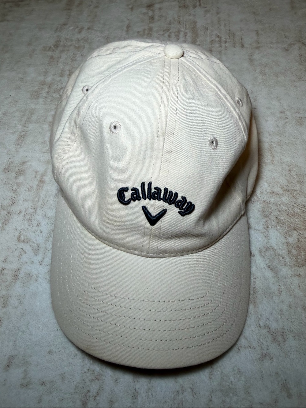 Callaway Off White Stone Cotton Twill Golf Dad Hat Adjustable Cap